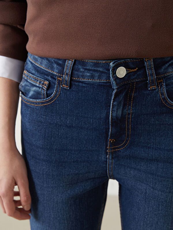 Moudda LC Waikiki - Pantalon jean tissé basique Femme Rodéo noir - Tunisie 3