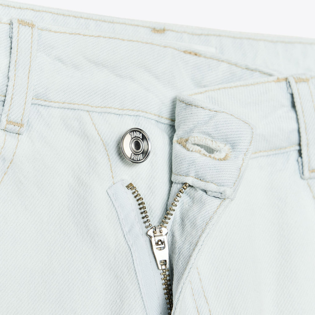Moudda ZARA - Denim - Taille Haute & Ceinture Croisée - Tunisie 3