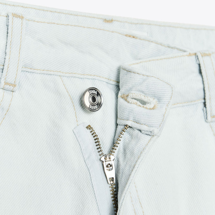 Moudda ZARA - Denim - Taille Haute & Ceinture Croisée - Tunisie 3