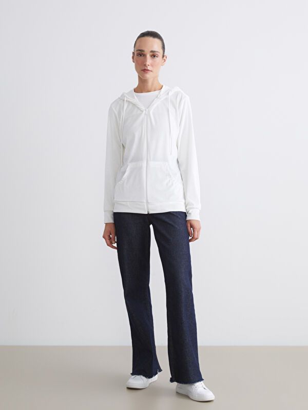 Moudda LC Waikiki - Cardigan jersey Femme Ecru - Tunisie 2