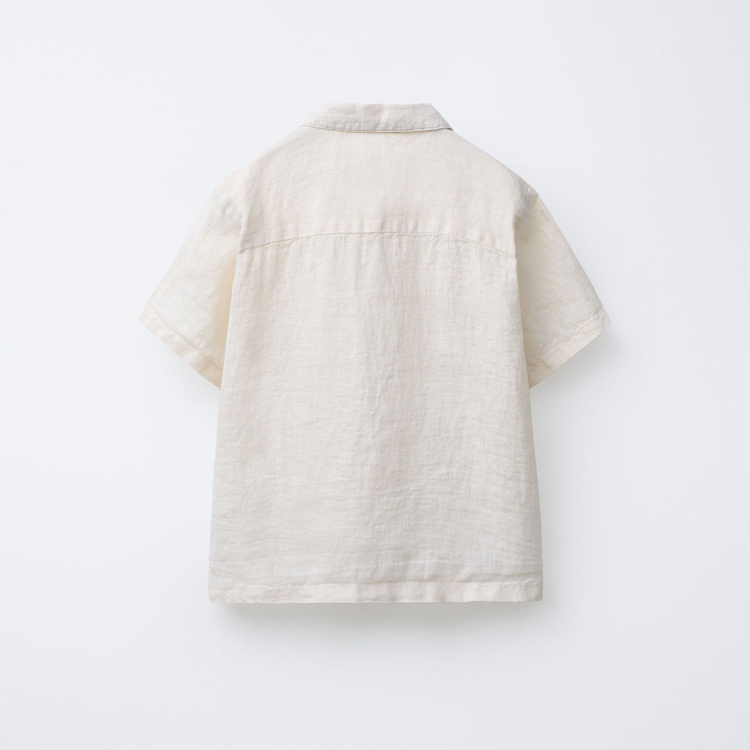 Moudda ZARA - Chemise Enfant 100% Lin - Col Bowling (Couleur BV) - Tunisie 2