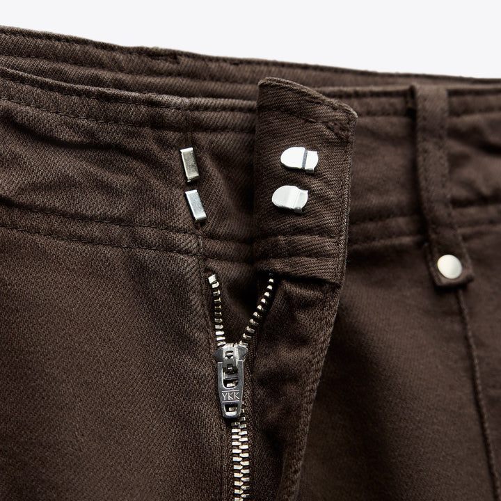 Moudda ZARA - Pantalon Wide Leg Tailleur - Marron - Tunisie 4