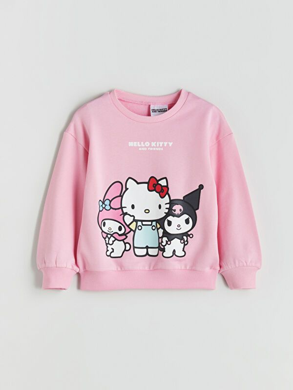 Moudda LC Waikiki - Sweatshirt en jersey sous licence Fille Rose - Tunisie 1