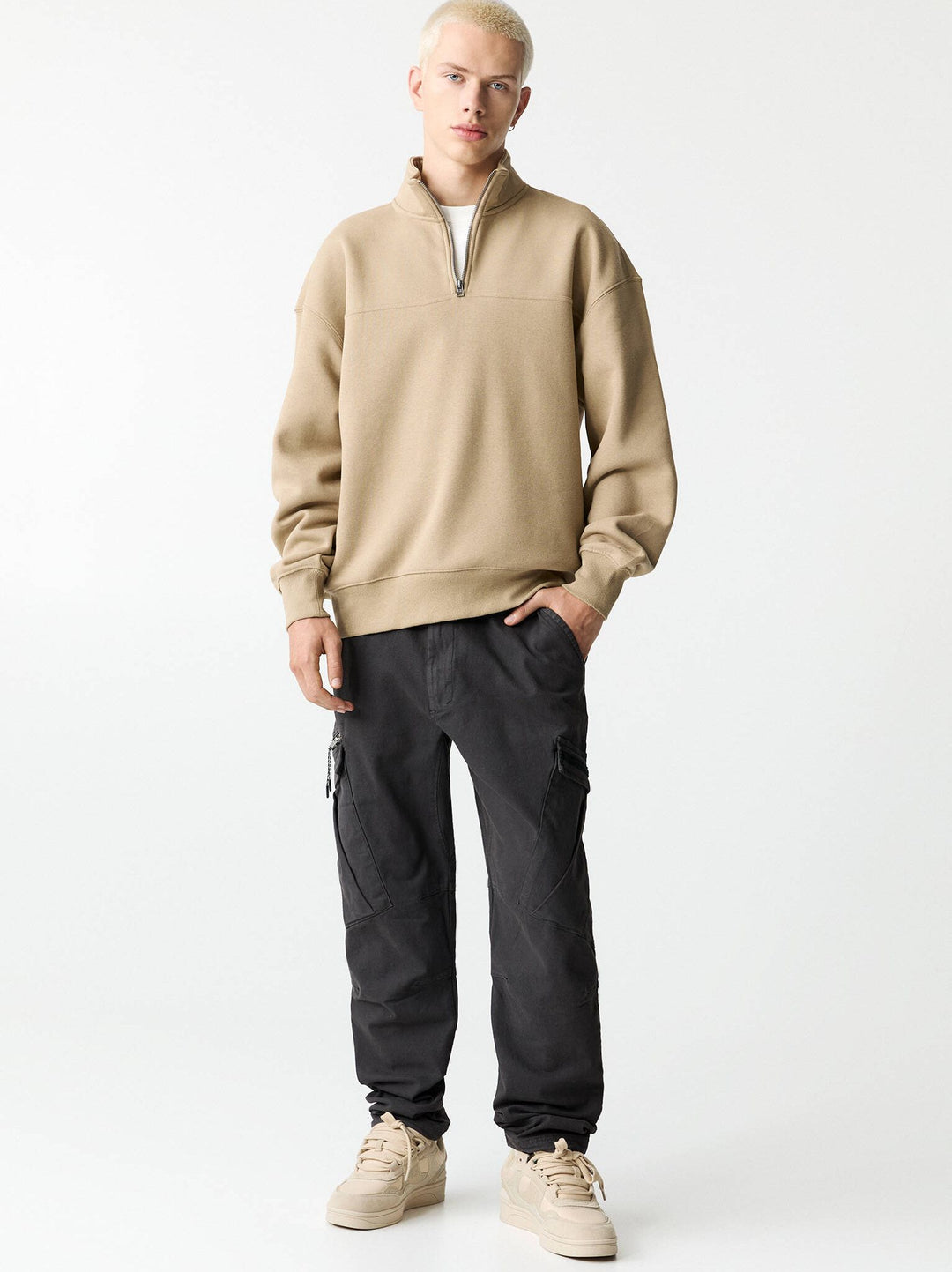 Moudda PULL & BEAR - Pantalon Cargo Premium Military Tech - Tunisie 4