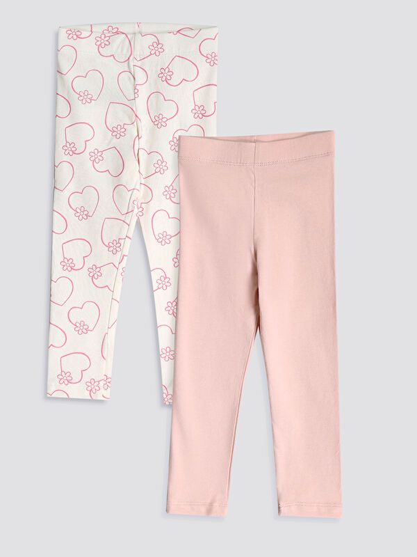 Moudda LC Waikiki - Pack jersey stretch Fille Imprimé écru - Tunisie 1