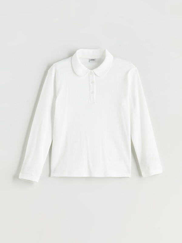 Moudda LC Waikiki - Body en jersey manches longues Fille Ecru - Tunisie 1