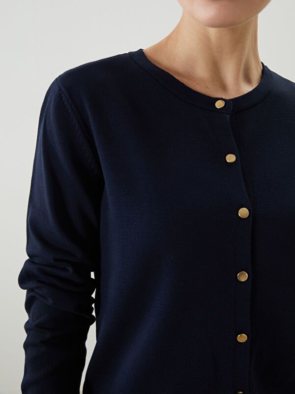 Moudda LC Waikiki - Cardigan fin en tricot Femme Marine - Tunisie 3