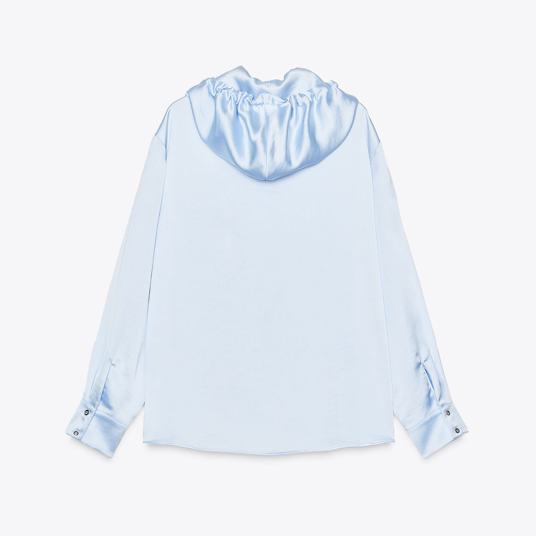 Moudda ZARA - Blouse Satinée Sport - Capuche & Appliques - Tunisie 2