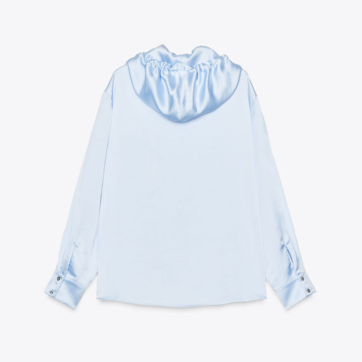 Moudda ZARA - Blouse Satinée Sport - Capuche & Appliques - Tunisie 2