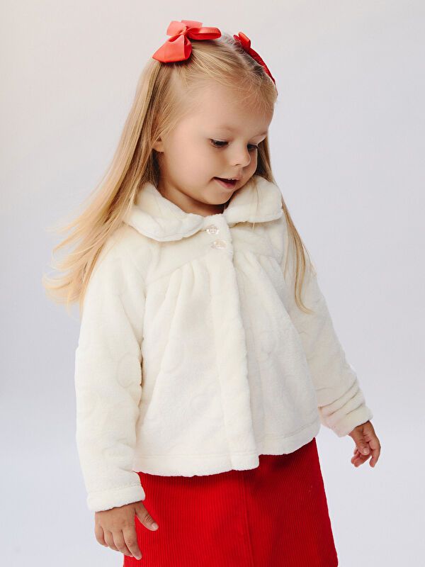 Moudda LC Waikiki - Cardigan en jersey Fille Crème - Tunisie 1