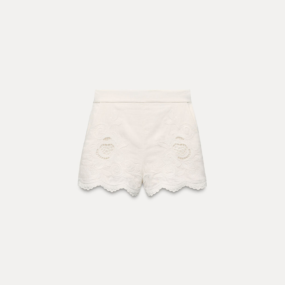 Moudda ZARA - Short Taille Haute Brodé - Tunisie 2