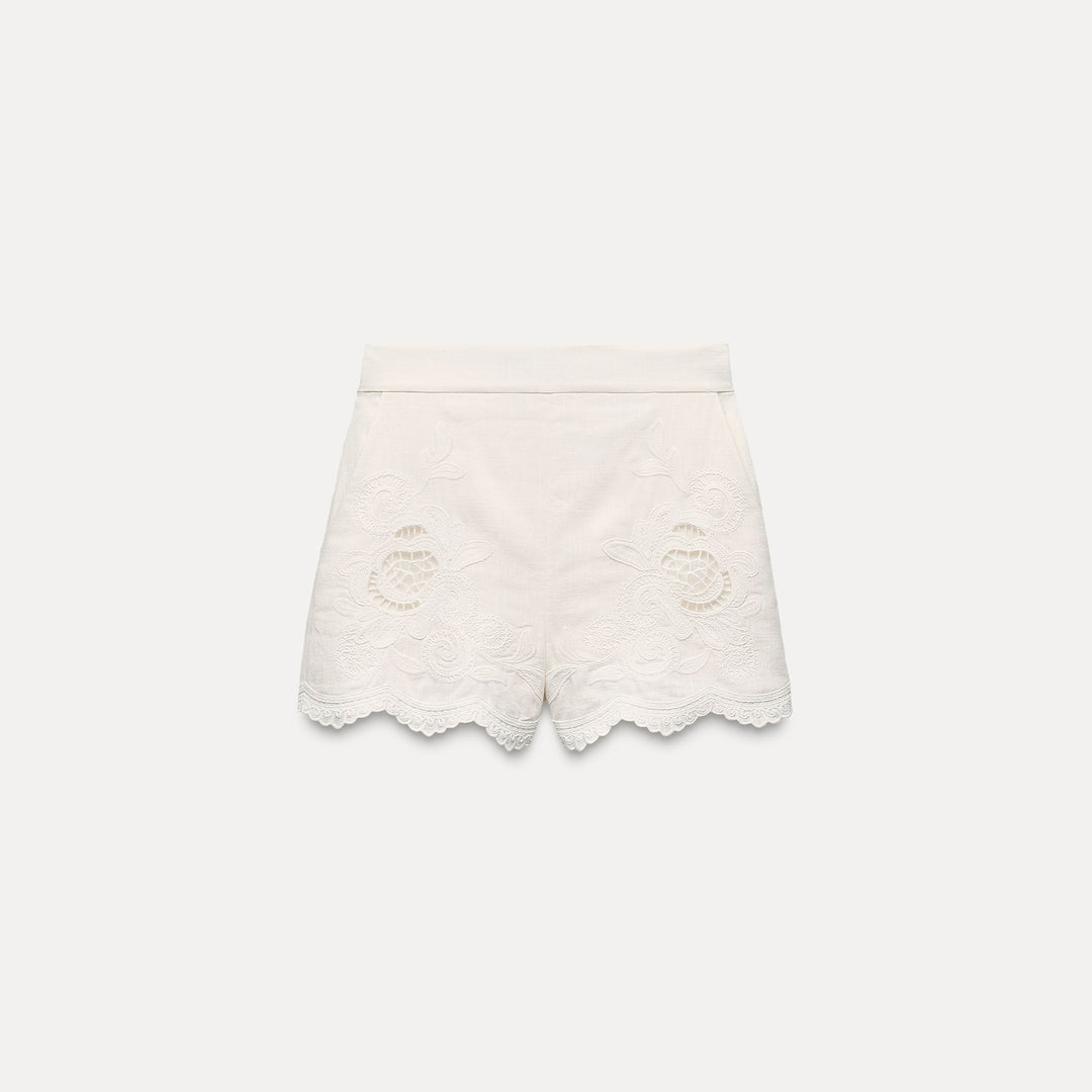Moudda ZARA - Short Taille Haute Brodé - Tunisie 2