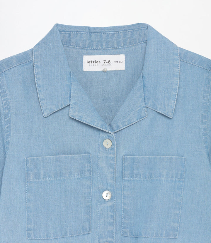 Moudda Lefties - Chemise Nœud - Denim Léger Fille - Tunisie 4