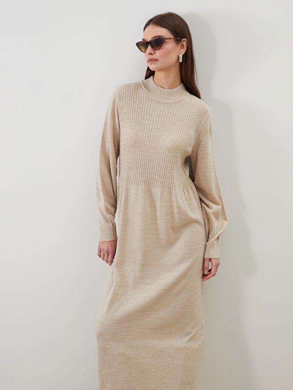 Moudda LC Waikiki - Robe tricot Femme Mélange beige - Tunisie 2