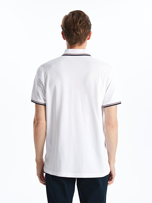 Moudda LC Waikiki - T-shirt col polo basique manches courtes en jersey pour Homme - Tunisie 4