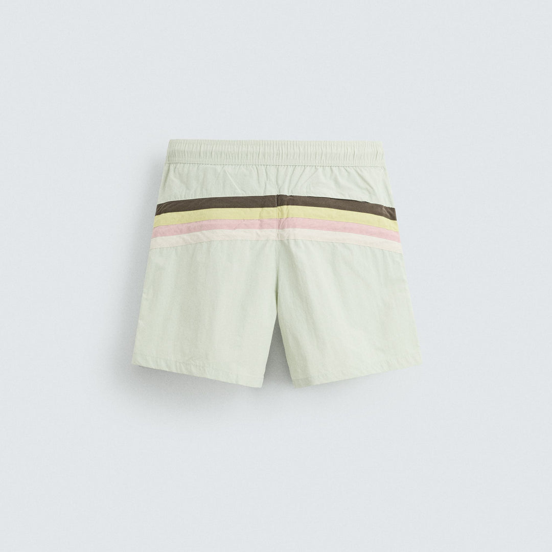 Moudda ZARA - Maillot de Bain - Bandes Dos Contrastées (Vert d'Eau) - Tunisie 2