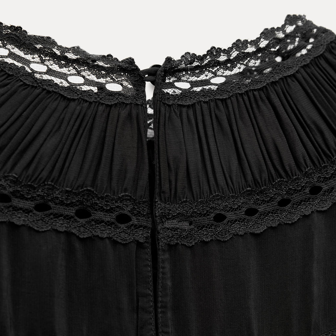 Moudda ZARA - Robe courte romantique brodée strass - Tunisie 5
