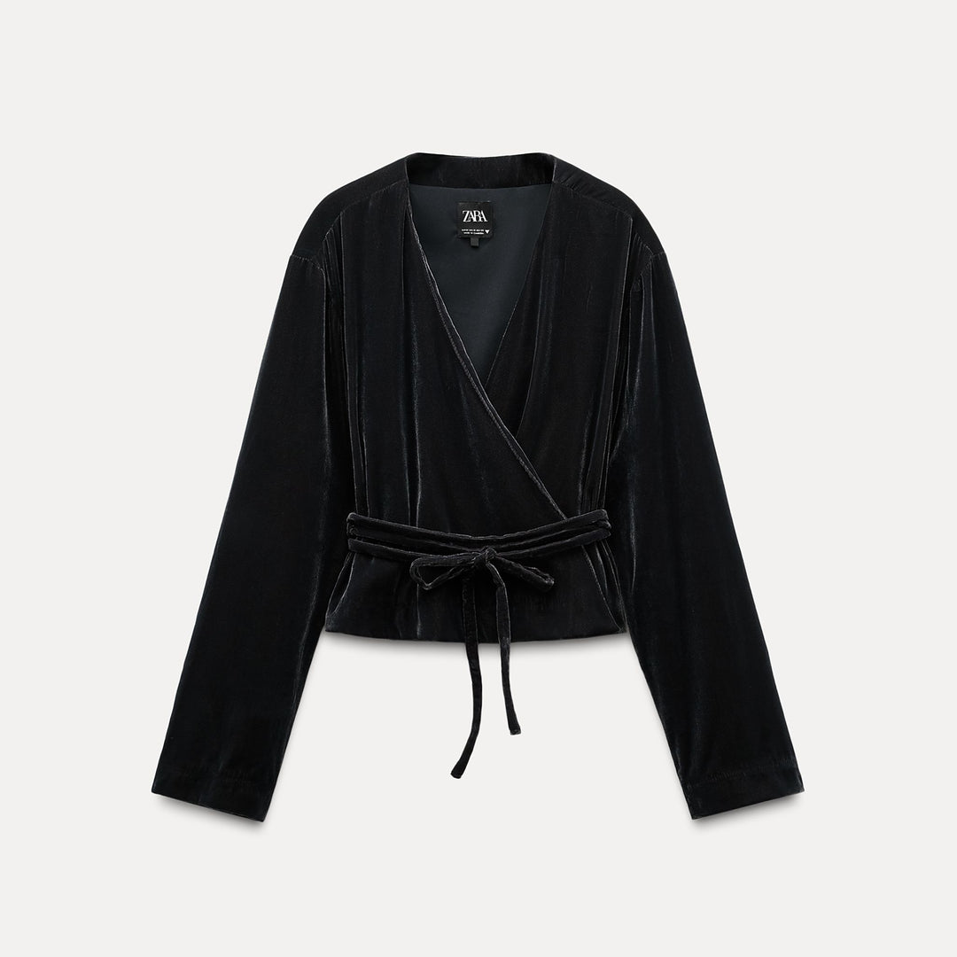 Moudda ZARA - Veste croisée velours coordonnée - Tunisie 1
