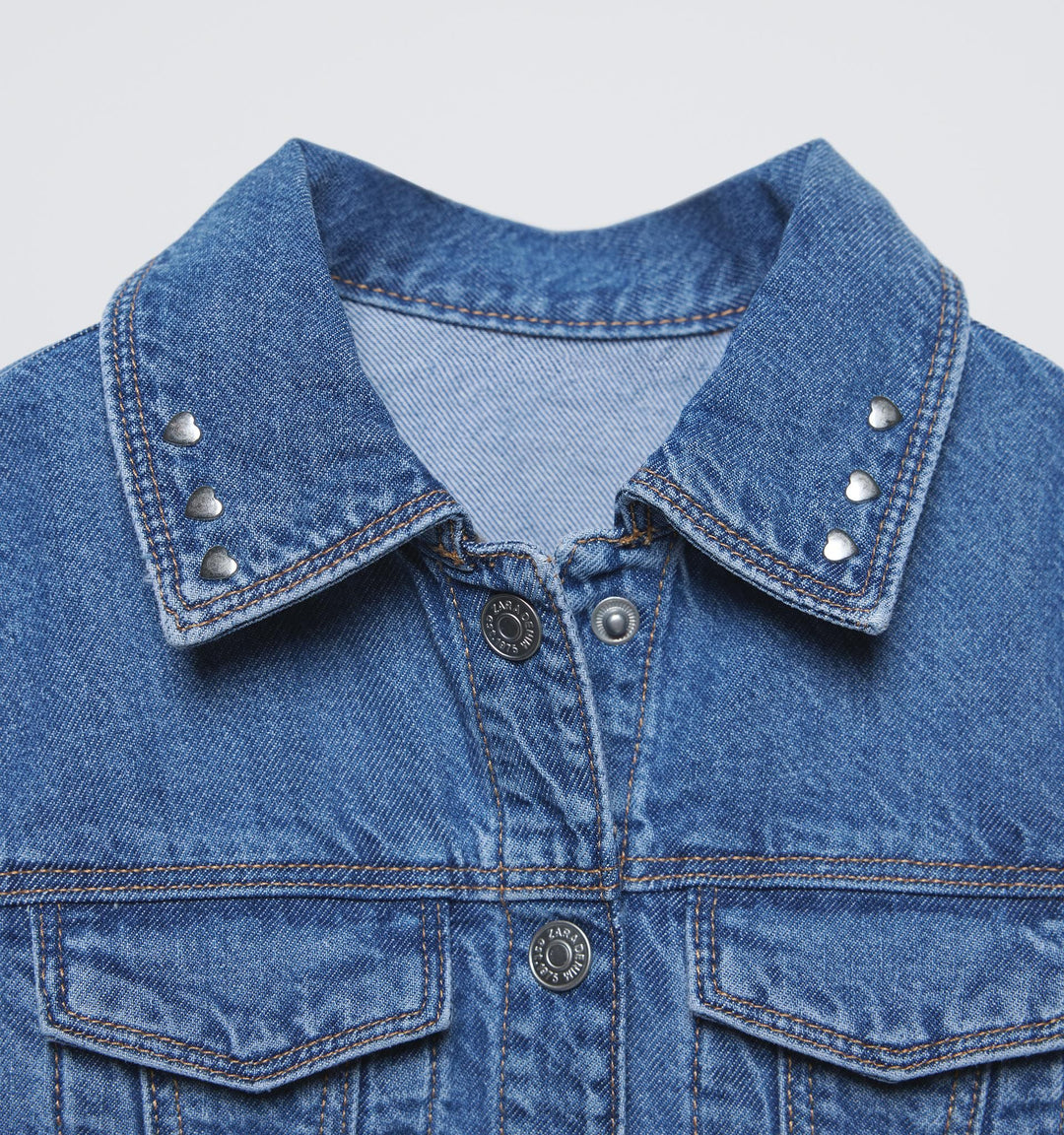 Moudda ZARA - Robe Denim Enfant Skater - Clous Cœurs - Tunisie 3