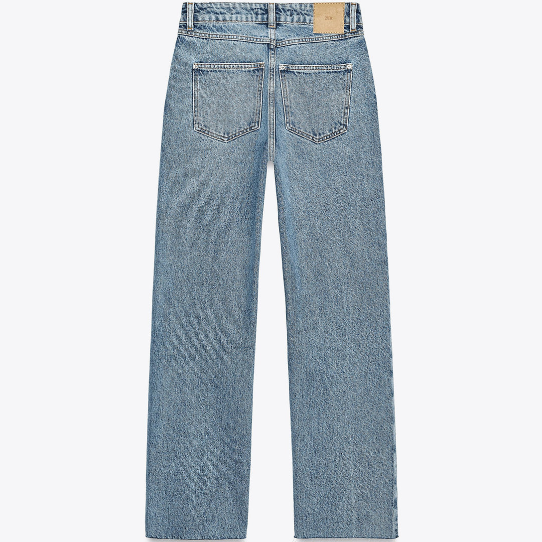 Moudda ZARA - Denim - Taille Haute & Ceinture Croisée - Tunisie 2