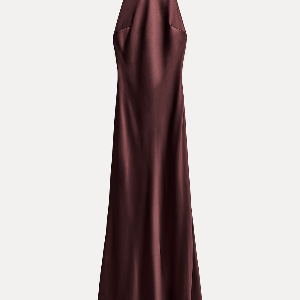 Moudda ZARA - Robe longue satinée col licou nœud dos ouvert - Tunisie 2