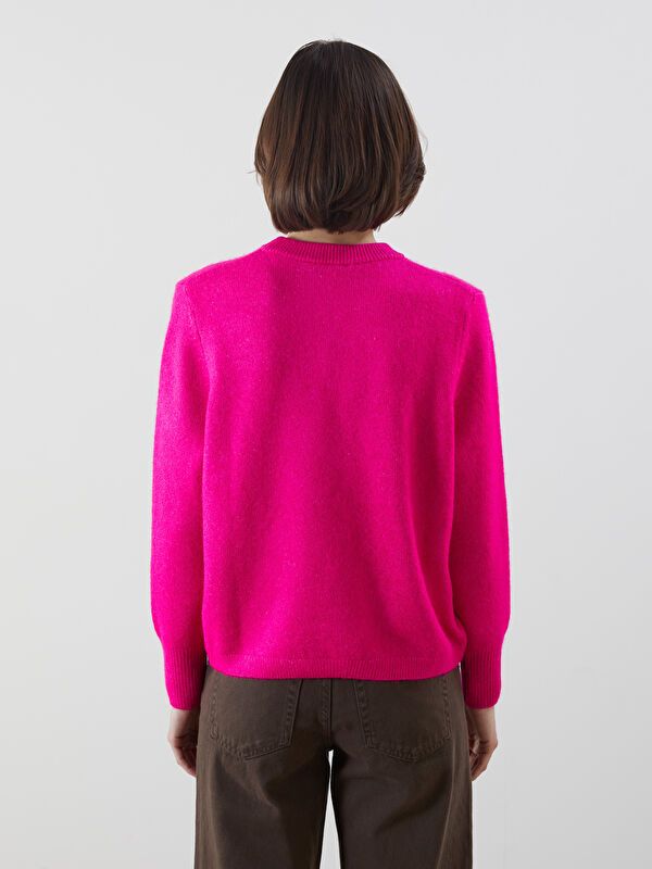 Moudda LC Waikiki - Pull tricot moyen Femme Fuchsia - Tunisie 4