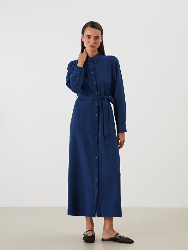 Moudda LC Waikiki - Robe tissée manches longues Femme Marine - Tunisie 1