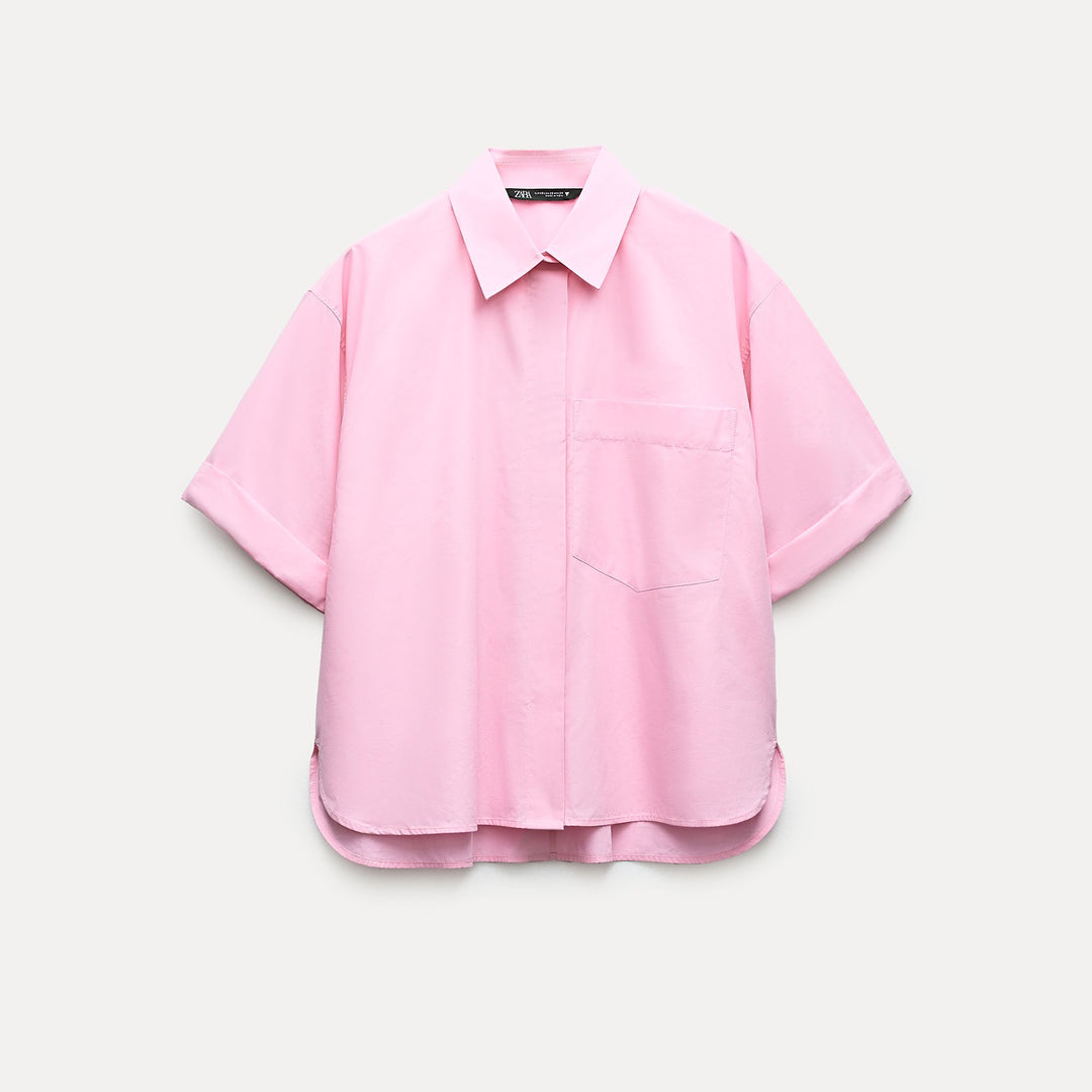 Moudda ZARA - Chemise popeline manches courtes poche - Tunisie 2