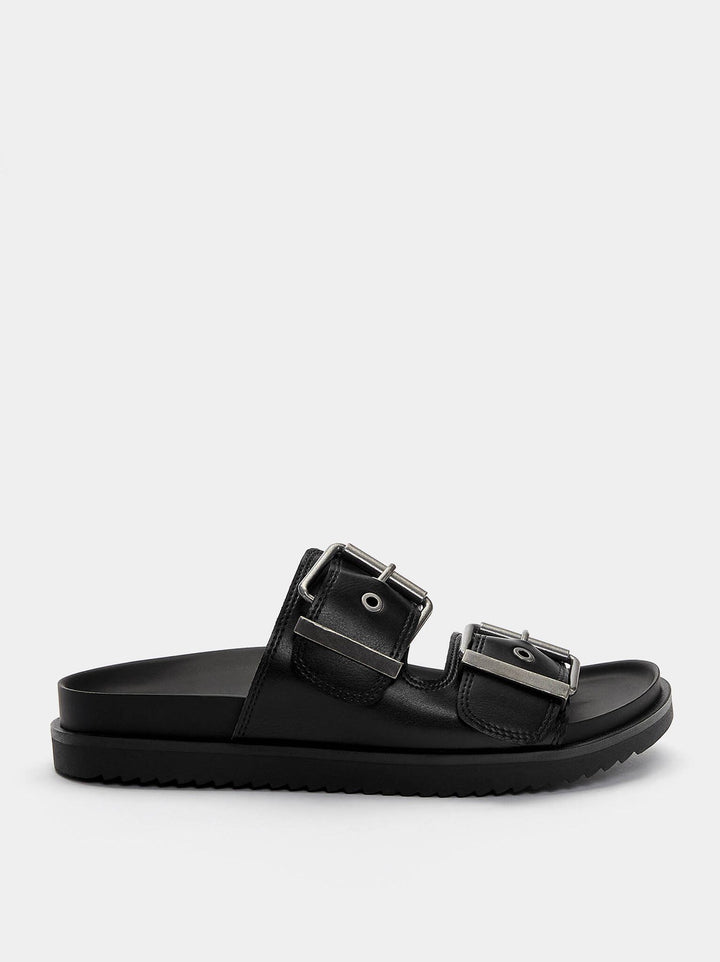 Moudda PULL & BEAR - Sandales Plates à Brides Boucles Taille 35-36 - Tunisie 1