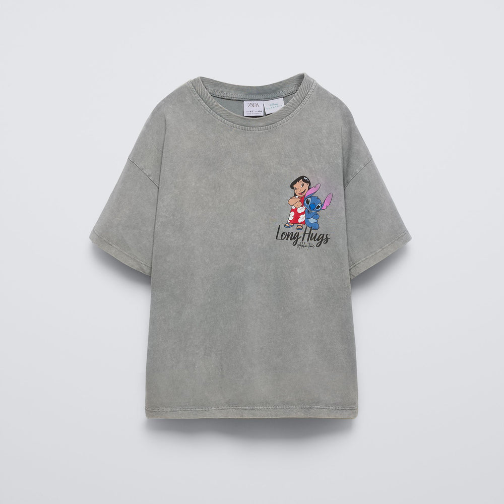 Moudda ZARA - T-shirt Lilo & Stitch lavage acid - Tunisie 2