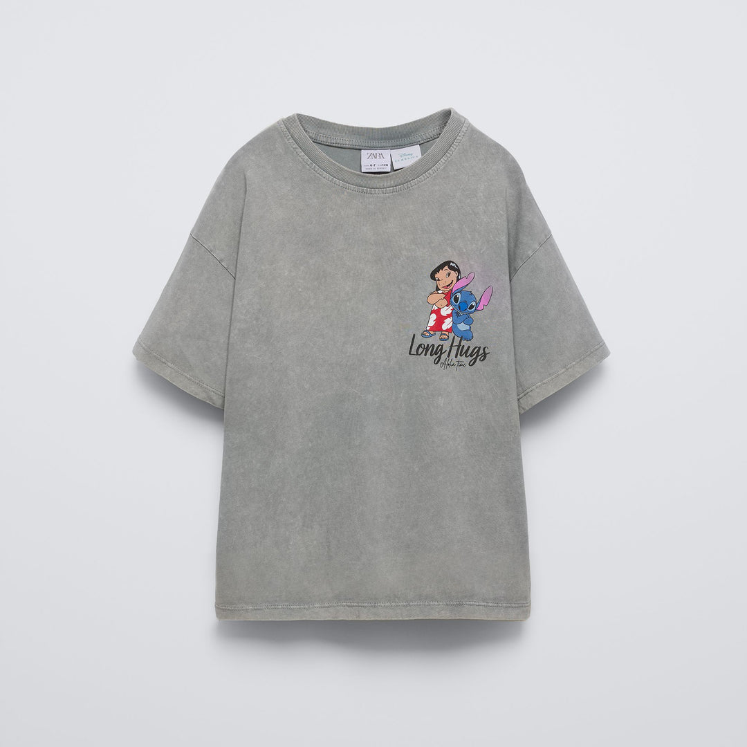 Moudda ZARA - T-shirt Lilo & Stitch lavage acid - Tunisie 2