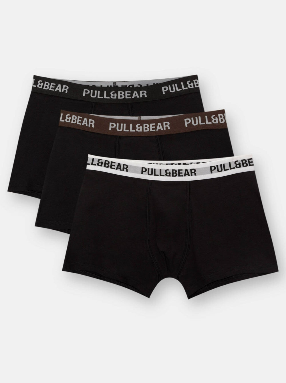 Moudda PULL & BEAR - Boxer - Logo Medium (Blanc/Marron/Noir) - Tunisie 2