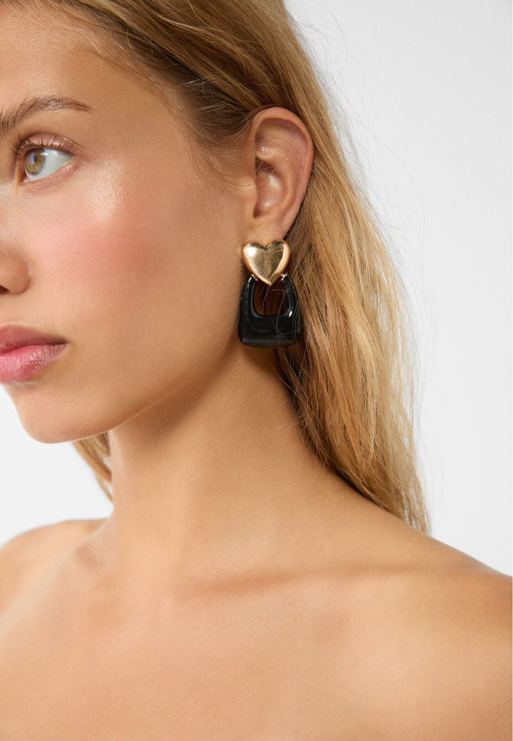 Moudda STRADIVARIUS - Boucle d'Oreille Cœur Combiné - Tunisie 5