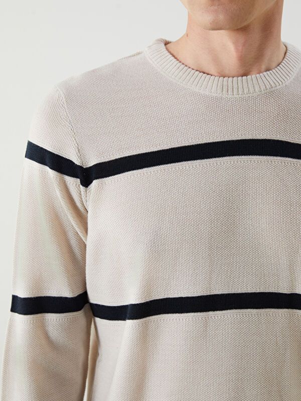 Moudda LC Waikiki - Pull rayé en tricot Homme Pierre - Tunisie 3