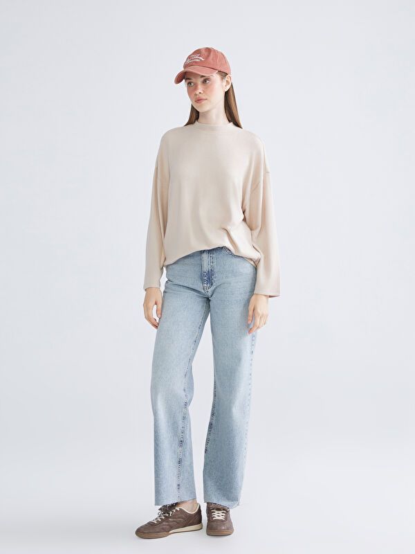 Moudda LC Waikiki - Sweatshirt en jersey Femme Mélange beige - Tunisie 2