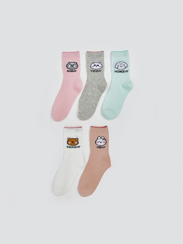 Moudda LC Waikiki - Chaussettes courtes Fille Rose - Tunisie 1