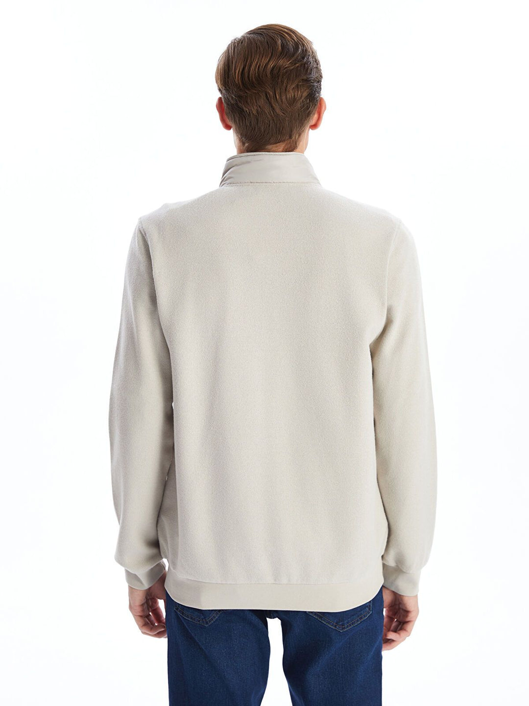 Moudda LC Waikiki - Cardigan jersey basique Homme Beige - Tunisie 5