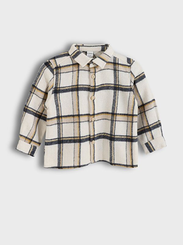 Moudda LC Waikiki - Chemise tissée manches longues Garçon Carreaux marine - Tunisie 1