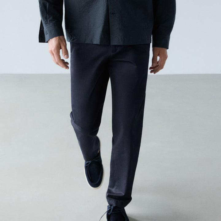 Moudda Massimo Dutti - Pantalon sergé coton/lin coupe fuselée - Tunisie 8