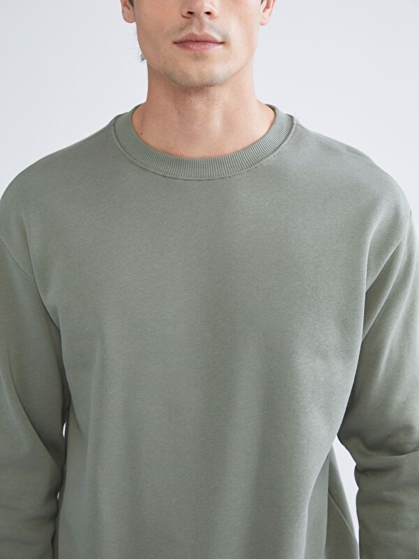 Moudda LC Waikiki - Sweatshirt en jersey Homme Vert terne - Tunisie 3