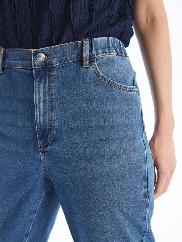 Moudda LC Waikiki - Pantalon tissé denim Femme Rodéo mid indigo - Tunisie 3