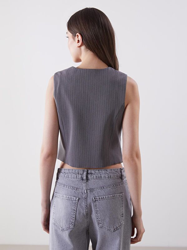 Moudda LC Waikiki - Débardeur tissé Femme Bande d'anthracite - Tunisie 4