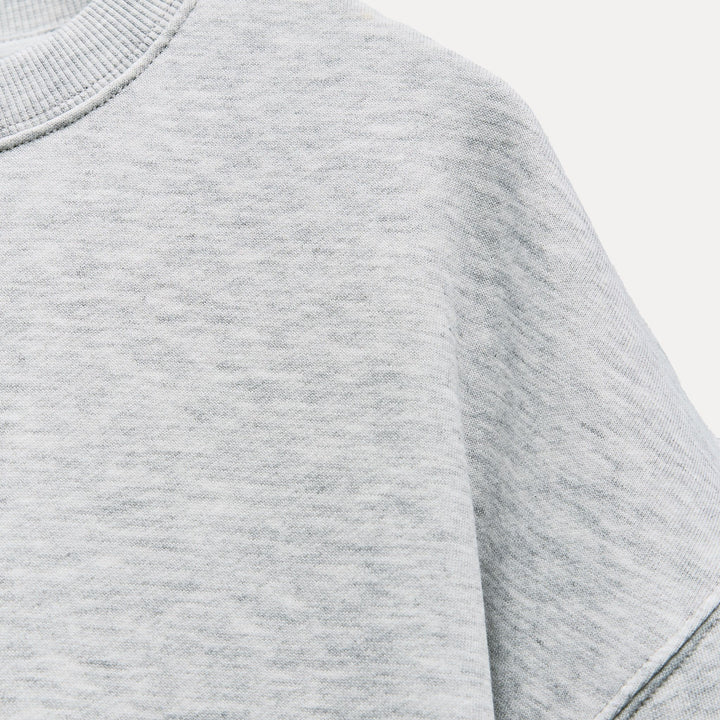 Moudda ZARA - Gris Vigo – sweat terry manches courtes col rond - Tunisie 3