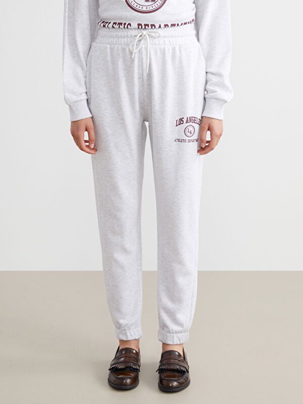 Moudda LC Waikiki - Pantalon en jersey Femme Mélange gris clair - Tunisie 2