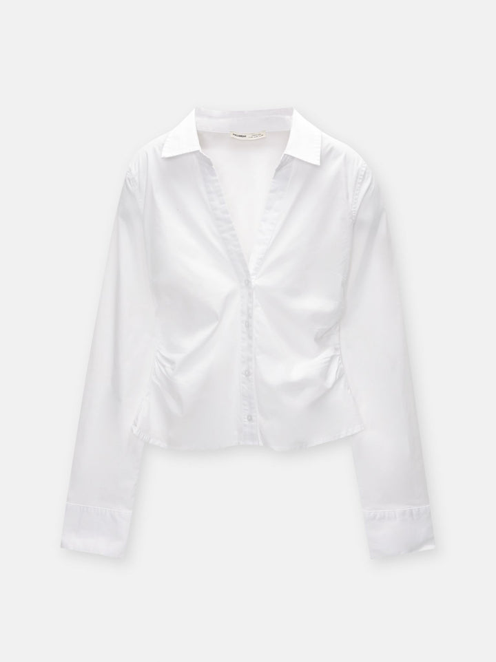 Moudda PULL & BEAR - Chemise Cintrée Fronces Popeline - Tunisie 1