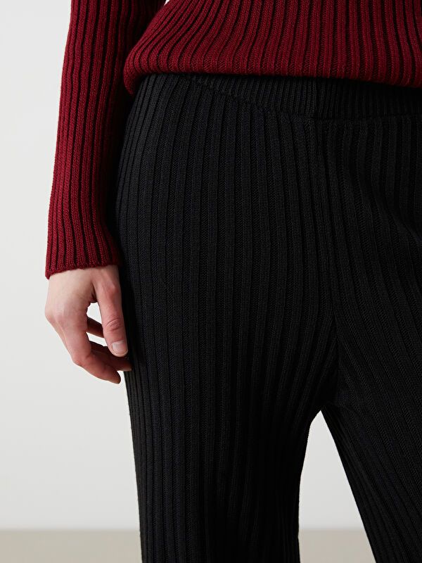 Moudda LC Waikiki - Pantalon tricot Femme Noir - Tunisie 3