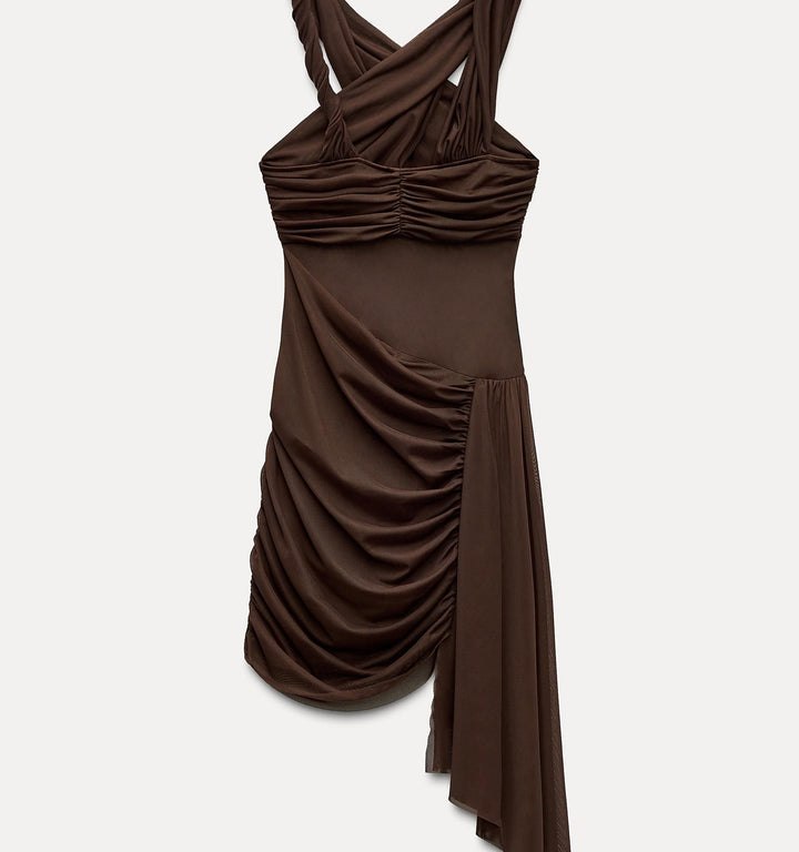 Moudda ZARA - Robe Drapée Asymétrique - Tunisie 3