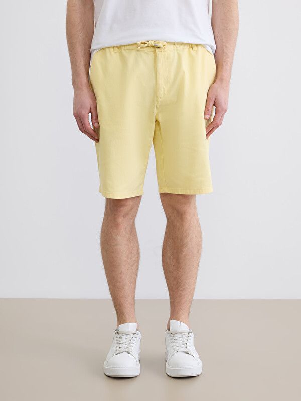 Moudda LC Waikiki - Bermuda en tissu pour Homme couleur Jaune - Tunisie 2