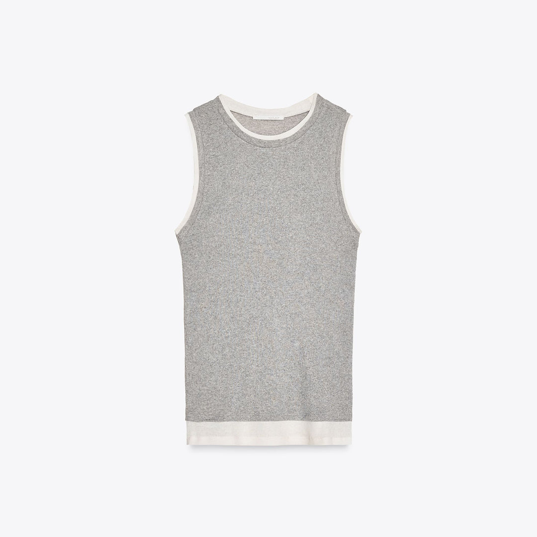 Moudda ZARA - T-Shirt - Effet Double (Gris Vigo) - Tunisie 1