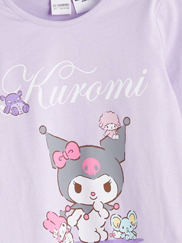 Moudda LC Waikiki - Pyjama en jersey manches longues moyen Fille Lilas - Tunisie 3